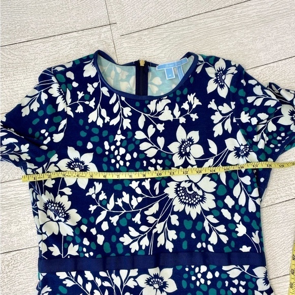 Draper James Blue Green White floral dress size M - Picture 7 of 12